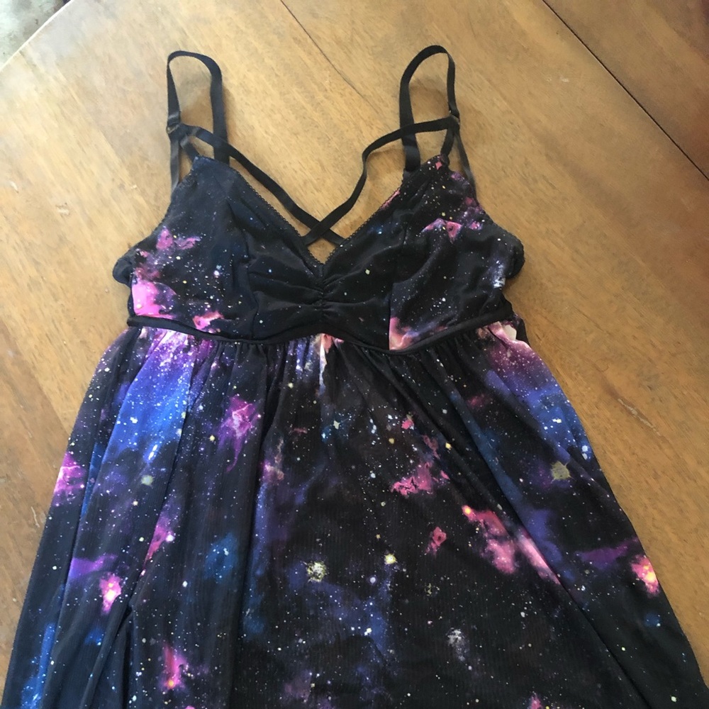 Torrid Galaxy babydoll chemise dress sz 0